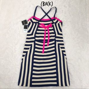 NWT Juicy Couture ‘Atlantis tie back striped dress